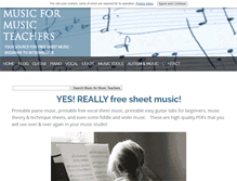 Tablet Screenshot of music-for-music-teachers.com
